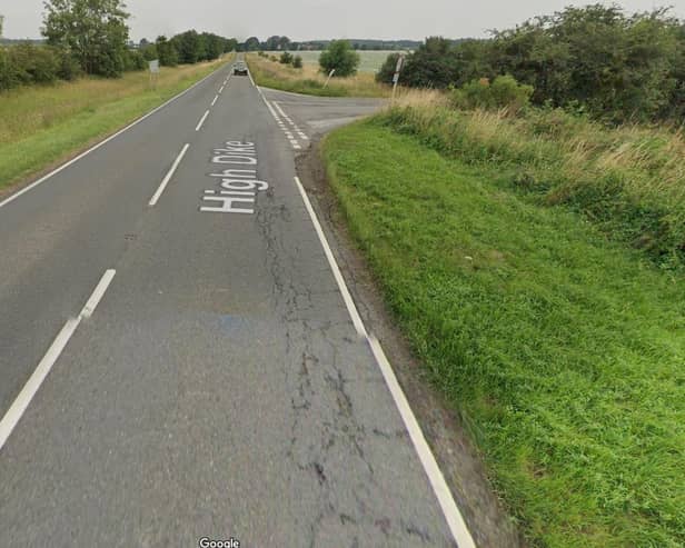 Highways engineers are to repair the edges of the B6403 High Dike south of Byards Leap. Photo: Google