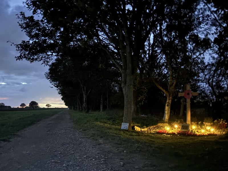The service was timed to coincide with sunset, so the ceremony linked the crew’s final flight with the traditional words of Remembrance - 'At the going down of the sun, and in the morning, we will remember them'.