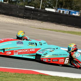 Ellis and Clement in action at Assen. Pic: Wally Walters.