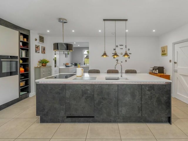 Another angle on the open-plan kitchen/living room.