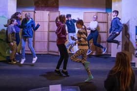 Some of the Dick Whittington cast rehearsing their dance routines. Photo: Craig Pakes