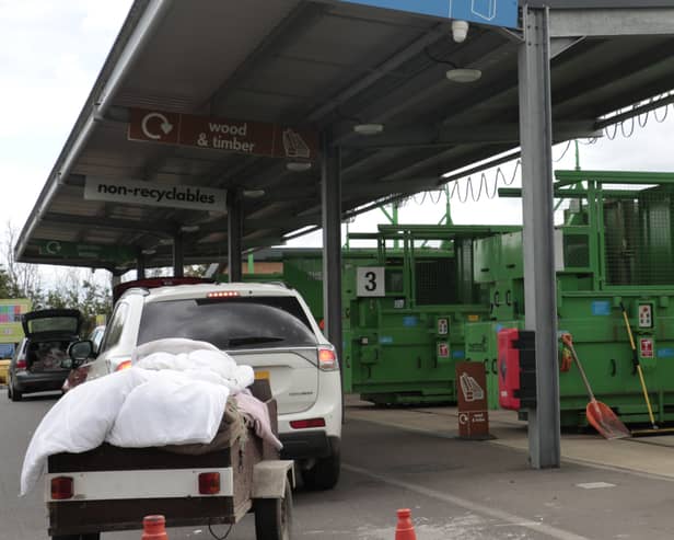 A new slot booking system is coming in for Lincolnshire's Household Waste Recycling Centres. Photo: LCC