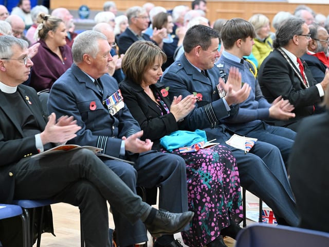 RAF personnel also attended the Poppy Concert. Photo: David Dawson