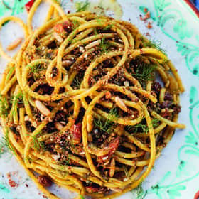 One of the delightful pasta dishes at Caldesi. Image: Helen Cathcart