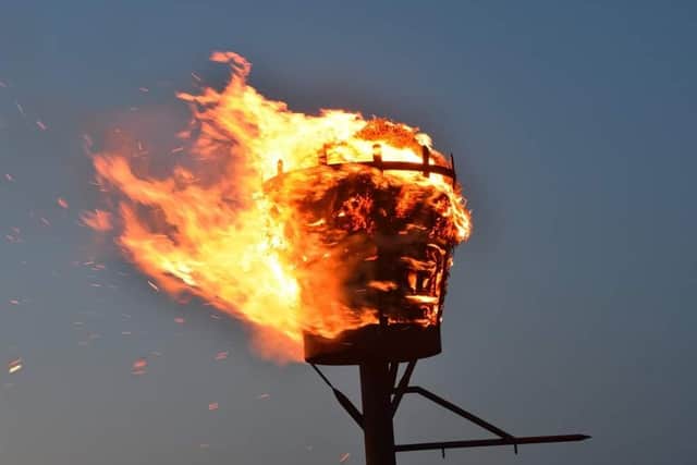 Beacons have been lit across the Skegness area.