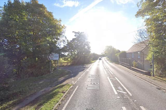 The collision took place on the A16 near Utterby. Photo: Google