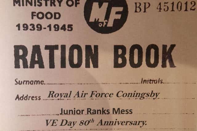 Special commemorative ration books were issued.