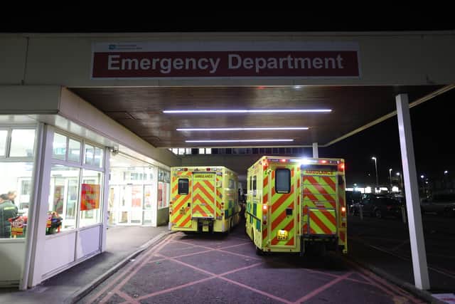 EMBARGOED TO 0001 THURSDAY DECEMBER 1 File photo dated 15/11/22 of a general view of the Accident and Emergency department at Craigavon Area Hospital near Belfast, as more than 40 NHS "traffic control centres" have gone live across England with the aim of getting patients into beds more quickly and managing demand.