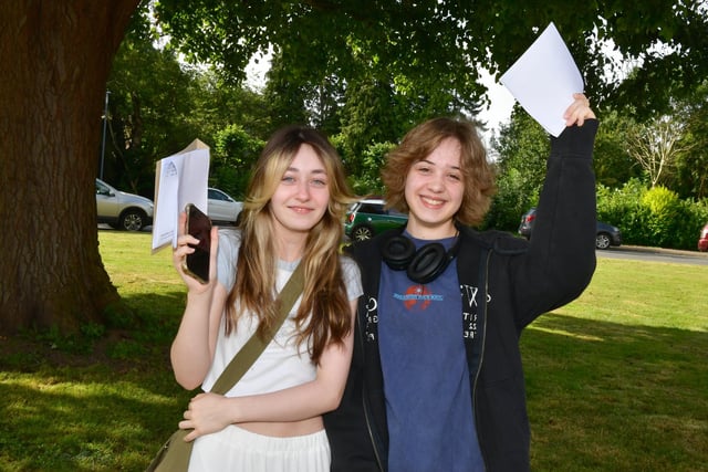 Kelsi Jackman, 16, (left) and Erin Mitchell, 16, of Boston.