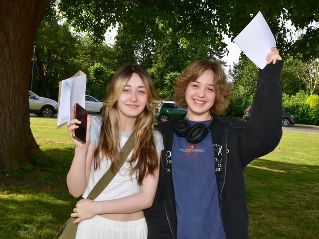 Kelsi Jackman, 16, (left) and Erin Mitchell, 16, of Boston.
