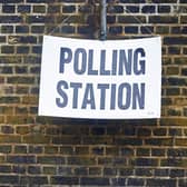 Polling station. (Photo credit should read NIKLAS HALLE'N/AFP via Getty Images)