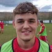 New Louth Town signing Max Taylor.