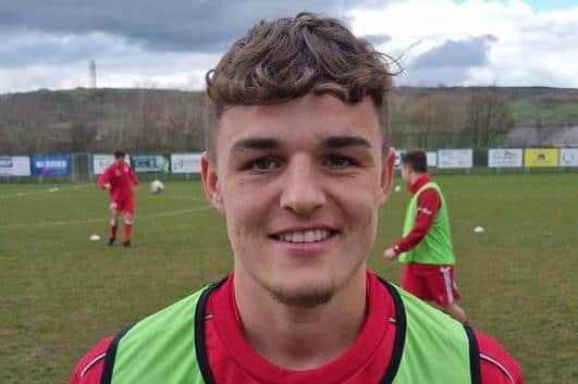 New Louth Town signing Max Taylor.