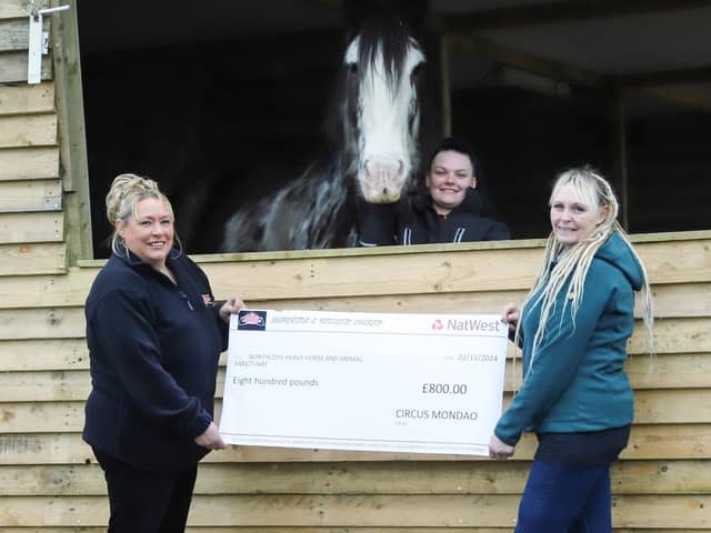 Centre manager Terena Bolam (right)  with Gracie MacManus -Timmis and Cinzia Timmis from Circus Mondao