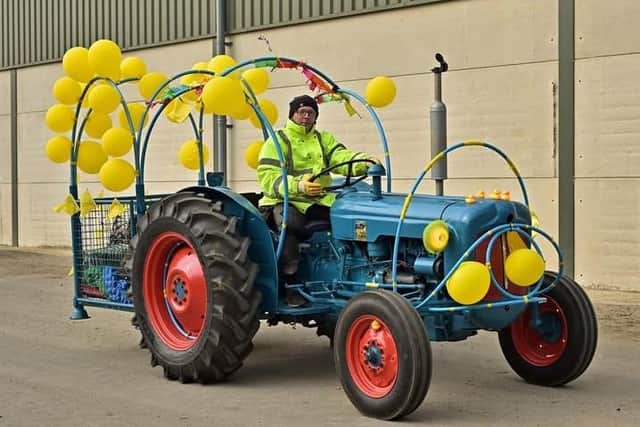 Drivers are being urged to decorate their tractors and trailers in yellow to support the Marie Curie charity. (PHOTO BY: Derek Bell Photography)