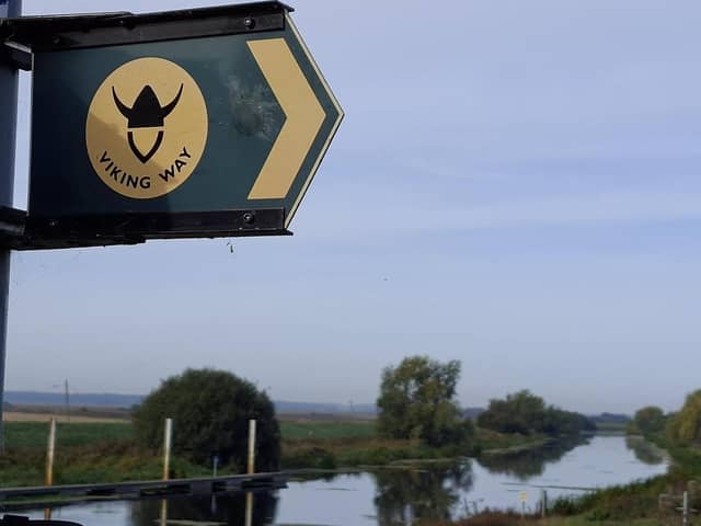 The Viking Way shares the route of the Water Rail Way between Stixwold and Southrey. Photo: LCC