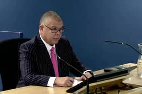 Sir Jonathan Van-Tam at the UK Covid-19 Inquiry.