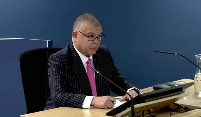 Sir Jonathan Van-Tam at the UK Covid-19 Inquiry.