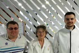 Successful Invaders on the night, Scott Whyers, Sandra Tebbs and Nathan Dunnington