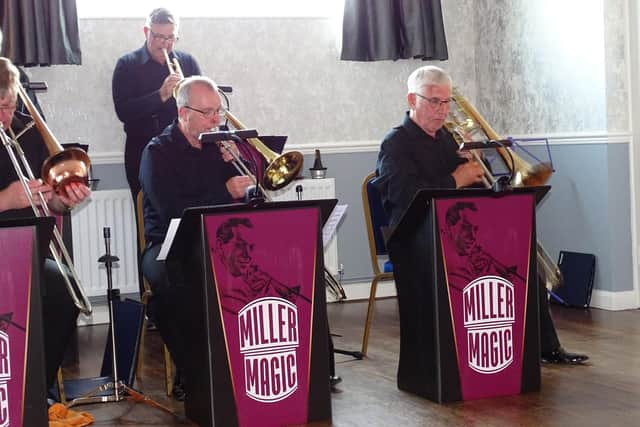 The Miller magic Big band in action at the Bomber County concert in Sleaford Masonic Rooms.