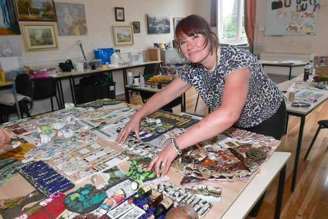 Mosaic artist/designer, Rachael Audrey Clark-Harris. Photo: David Dawson