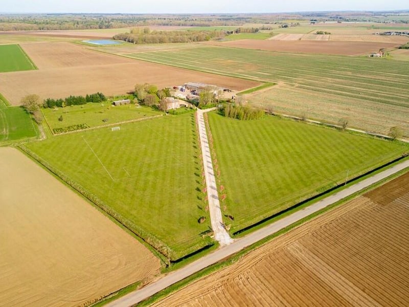 The property and its grounds.