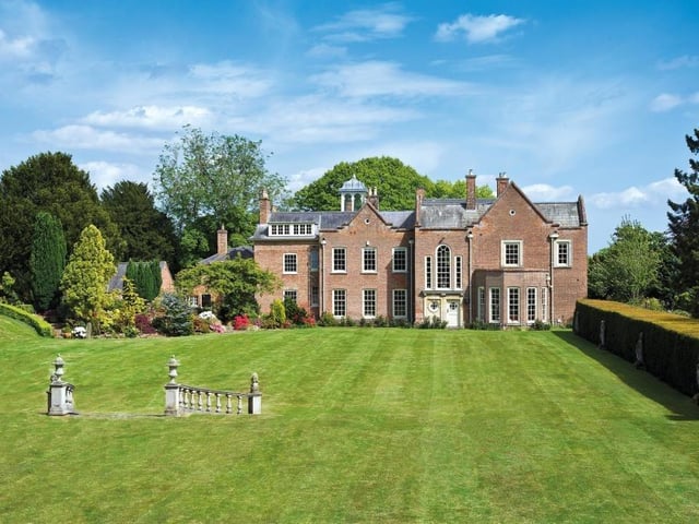 The grounds to the west of the property.