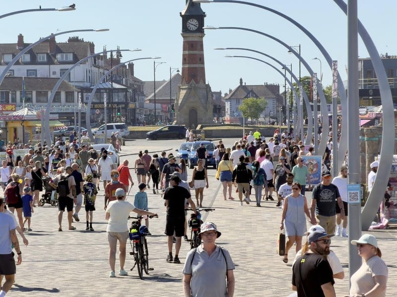 Bank Holiday weekend on Skegness beach