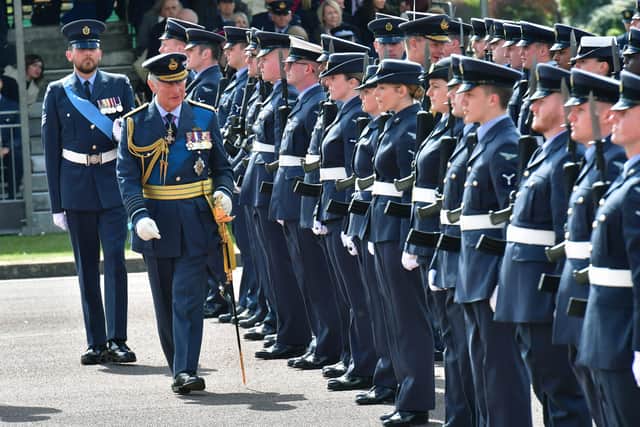 Prince Charles was reviewing officer for the graduation parade.