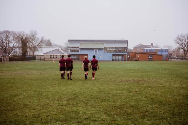 As part of the proposed sports hub development at Queen Elizabeth's Grammar School in Horncastle the existing rugby pitch will be reconfigured and enhanced to create a full-size pitch.