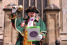 Kicking off proceedings. Sleaford Town Crier, John Griffiths, made the proclamation announcing the Queen's platinum jubilee celebrations to begin on Thursday in the market place.