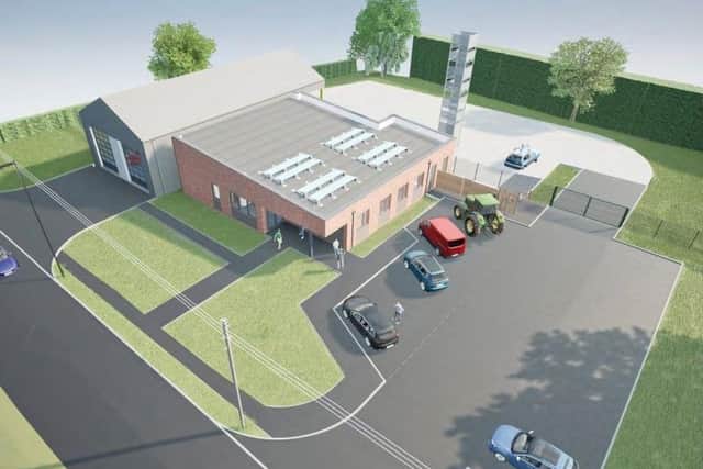An image included as part of Lincolnshire County Council's application for a new fire station in Leverton.