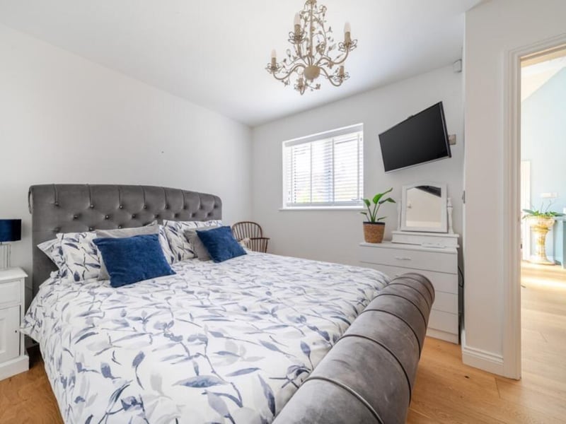One of the ground-floor bedrooms.