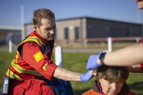 LNAA Paramedic Matt Burns at work