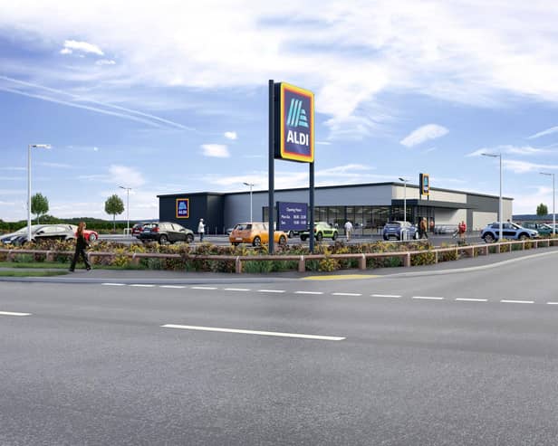 Plans of the new Aldi.