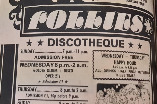It isn't Kirkcaldy - but we couldn't overlook Follies, Glenrothes' legendary night spot.
The town centre club had a big clientele, and was vey much at the heart of the town's entertainment scene.
