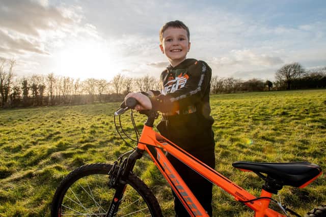 Callum Knights is taking part in a sponsored bike ride for Olivia.
