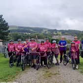 The Waggon and Horses team setting off from Hope in the Peak District.