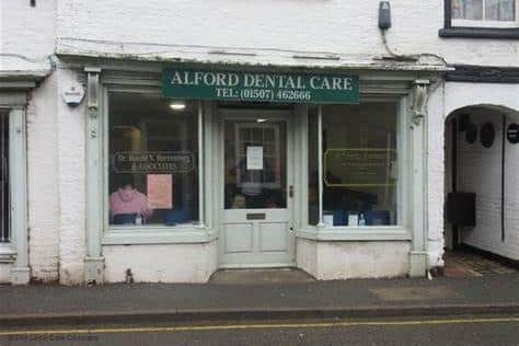 The Alford Dental Care surgery, which has been highly praised by the Care Quality Commission.