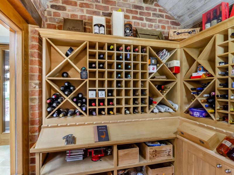 The wine room.