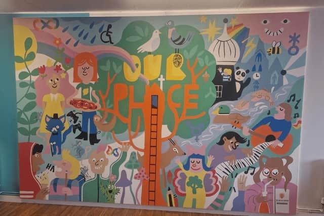 Mosaic Youth Hub proudly presented this mural showcase event at the Hub, in Sleaford. Photo: Anne-Marie Sheperd.