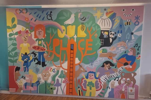 Mosaic Youth Hub proudly presented this mural showcase event at the Hub, in Sleaford. Photo:  Anne-Marie Sheperd.