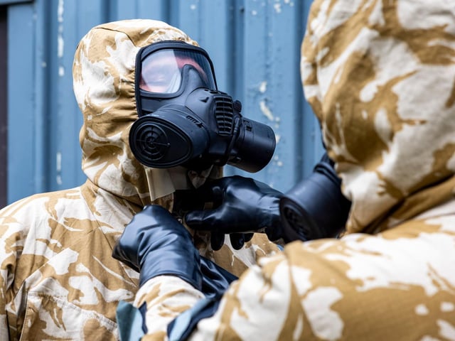 Images of the Force Protection Training Flight at RAF Coningsby conducting Initial Readiness Training Module 1 and 2.