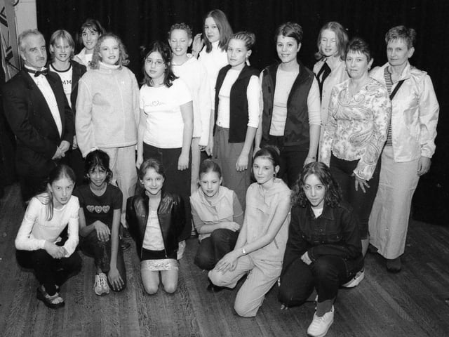 Students from Boston High School about to take to the catwalk as models in a fashion show. The event was organised by the Boston High School Association as a fundraiser. The models, who wore high street fashions courtesy of New Look, are pictured with compere Steve Knox, chairman of the association.