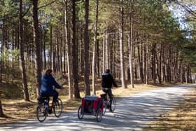Travel experts at holiday park provider Away Resorts have highlighted five of the county's best family-friendly cycling routes.