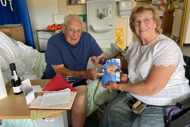 Eddie Scaresbrook, and his wife Cynthia, celebrated their 60th wedding anniversary with a surprise vow renewal