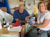 Eddie Scaresbrook, and his wife Cynthia, celebrated their 60th wedding anniversary with a surprise vow renewal