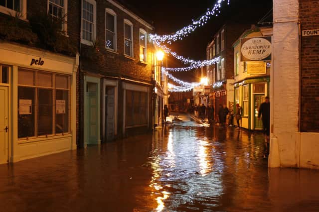 Flood-hit Wormgate, pictured after much of the water had receded. Photo by Gemma Gadd