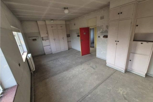 A room in the old RAF barracks.