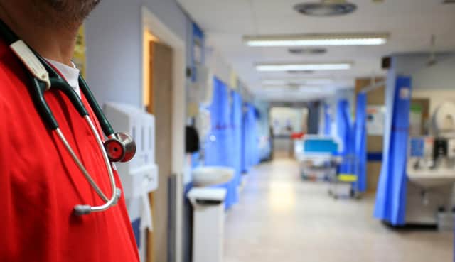 A ward at the Royal Liverpool University Hospital, Liverpool.